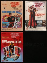 4x0930 LOT OF 3 JAMES BOND ROLE PLAYING GAMES 1980s-1990s Octopussy, You Only Live Twice & more!