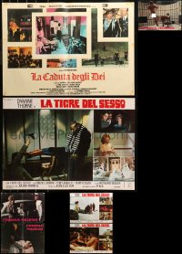 4x1128 LOT OF 7 FORMERLY FOLDED 19X27 ITALIAN PHOTOBUSTAS 1960s-1970s scenes from several movies!