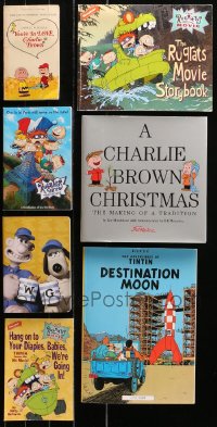4x0479 LOT OF 7 HARDCOVER AND SOFTCOVER CHILDREN'S BOOKS 1960s-2000s Charlie Brown, Rugrats & more!