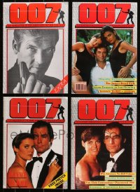 4x0677 LOT OF 4 007 FAN CLUB NEWSLETTERS 1980s cool James Bond images & information!