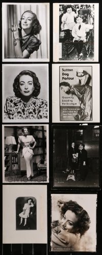 4x0981 LOT OF 15 JOAN CRAWFORD COLOR AND BLACK & WHITE 8X10 REPRO PHOTOS 1980s great images!