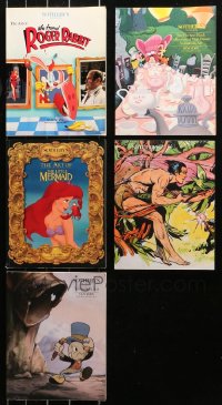 4x0729 LOT OF 5 SOTHEBY'S NEW YORK ANIMATION AND COMIC ART AUCTION CATALOGS 1989-1995 cartoons!