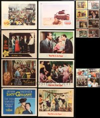 4x0315 LOT OF 28 LOBBY CARDS 1940s-1960s incomplete sets from a variety of different movies!