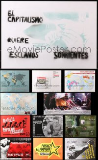 4x1142 LOT OF 11 UNFOLDED NON-U.S. POLITICAL PROTEST SPECIAL POSTERS 1990s-2000s cool images!