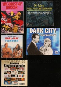 4x0550 LOT OF 5 SOFTCOVER MOVIE BOOKS 1970s-1990s House of Horror, Dark City & more!