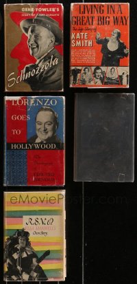 4x0514 LOT OF 5 BIOGRAPHY & AUTOBIOGRAPHY HARDCOVER BOOKS 1940s-1950s Schnozzola, Kate Smith & more!
