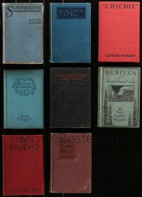4x0489 LOT OF 8 GROSSET & DUNLAP MOVIE EDITION HARDCOVER BOOKS 1910s-1930s Scaramouche & more!