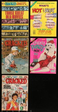 4x0669 LOT OF 5 CRACKED MAGAZINES 1970s-1990s filled with great cartoons & wacky articles!