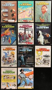 4x0606 LOT OF 11 NATIONAL LAMPOON 1973 MAGAZINES 1973 all with great cover art + funny articles!