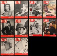 4x0616 LOT OF 10 LIFE 1930S-50S MAGAZINES 1930s-1950s filled with great images & articles!