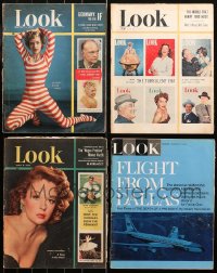 4x0673 LOT OF 4 LOOK 1950S-60S MAGAZINES 1950s-1960s filled with great images & articles!