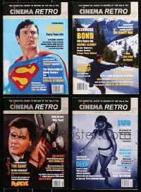 4x0675 LOT OF 4 CINEMA RETRO MOVIE MAGAZINES 2018-2019 Superman, James Bond, The Saint & more!