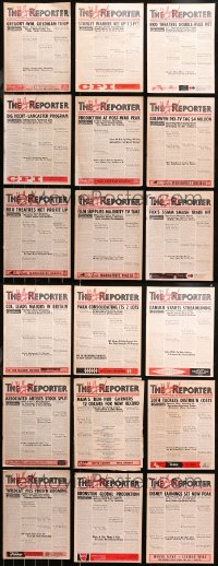 4x0560 LOT OF 22 HOLLYWOOD REPORTER 1954-65 EXHIBITOR MAGAZINES 1954-1965 info for theater owners!