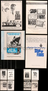 4x0068 LOT OF 10 UNCUT AND 1 CUT PRESSBOOKS 1960s advertising for a variety of movies!