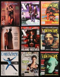 4x0628 LOT OF 9 HORROR/SCI-FI MAGAZINES 1990s-2000s filled with great images & articles!