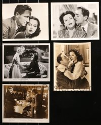 4x0906 LOT OF 5 HEDY LAMARR 8X10 STILLS 1940s-1950s great scenes from several of her movies!