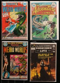 4x0352 LOT OF 4 DC COMIC BOOKS 1970s Weird Worlds, Weird Adventure, Dark Mansion of Forbidden Love!