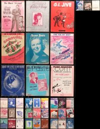 4x0419 LOT OF 39 SHEET MUSIC 1920s-1960s a variety of songs from movies, stage plays & more!