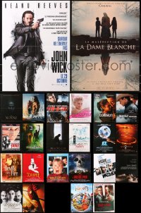 4x1121 LOT OF 24 MOSTLY FORMERLY FOLDED 16X21 FRENCH POSTERS 1990s-2010s a variety of movie images!