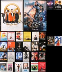 4x1115 LOT OF 30 MOSTLY FORMERLY FOLDED 16X21 FRENCH POSTERS 1970s-2010s a variety of movie images!