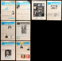 4x0074 LOT OF 8 BOXOFFICE WEEKLY EXHIBITOR MAGAZINES 1979-1980 great information for theater owners!