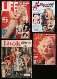 4x0671 LOT OF 4 MAGAZINES WITH MARILYN MONROE COVERS 1953-1990 filled with great images & articles!