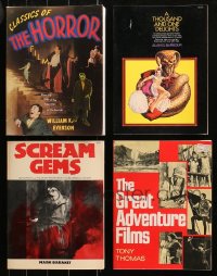 4x0553 LOT OF 4 OVERSIZED SOFTCOVER MOVIE BOOKS 1970s Classics of The Horror, Scream Gems & more!