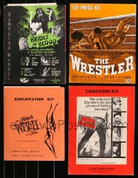 4x0435 LOT OF 4 PRESSKITS WITH SUPPLEMENTS BUT NO STILLS 1964 - 1974 Brides of Blood & more!