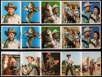 4x0929 LOT OF 3 ROY ROGERS PHOTO FOLD-OUTS 1940s great images with Dale Evans & Trigger!