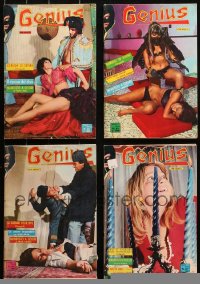 4x0674 LOT OF 4 GENIUS FUMETTI ITALIAN MAGAZINES 1968 stories told in pictures with captions!
