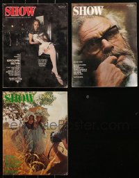4x0681 LOT OF 3 SHOW MAGAZINES 1970 filled with great images & articles on films & the arts!
