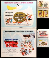 4x1081 LOT OF 16 MOSTLY FORMERLY FOLDED HALF-SHEETS 1950s-1980s great images from a variety of movies!