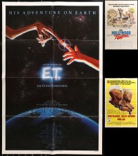 4x0251 LOT OF 4 FOLDED ONE-SHEETS 1970s-1980s E.T., Papillon, Last Detail, Hollywood Knights!