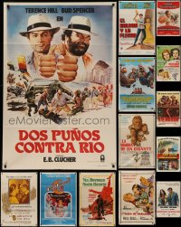 4x0123 LOT OF 20 FOLDED ARGENTINEAN POSTERS 1950s-1980s great images from a variety of movies!