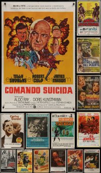 4x0126 LOT OF 17 FOLDED ARGENTINEAN POSTERS 1950s-1980s great images from a variety of movies!