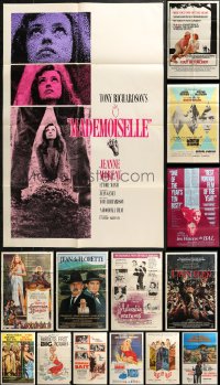 4x0228 LOT OF 16 FOLDED ONE-SHEETS FROM FRENCH MOVIES 1950s-1980s images from a variety of movies!