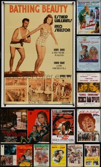 4x0055 LOT OF 18 FORMERLY FOLDED MISCELLANEOUS NON-U.S. MOVIE POSTERS 1970s-1980s cool images!