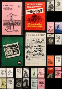 4x0395 LOT OF 26 UNCUT PRESSBOOKS 1960s-1970s advertising for a variety of different movies!