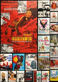 4x1151 LOT OF 24 FORMERLY FOLDED GERMAN A1 POSTERS 1960s-1980s a variety of movie images!
