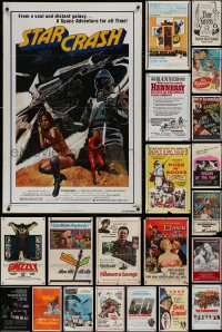 4x0163 LOT OF 84 FOLDED ONE-SHEETS 1950s-1990s great images from a variety of different movies!
