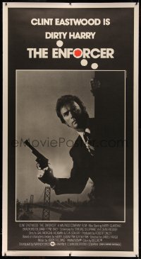 4y0010 ENFORCER linen 3sh 1976 photo of Clint Eastwood as Dirty Harry with gun by Bill Gold!