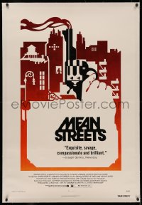 4y0136 MEAN STREETS linen 1sh 1973 Robert De Niro, Martin Scorsese, cool artwork of hand holding gun!