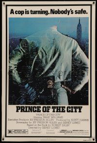 4y0168 PRINCE OF THE CITY linen 1sh 1981 directed by Sidney Lumet, Treat Williams over New York City!