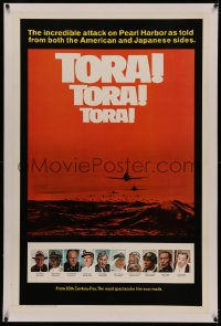 4y0215 TORA TORA TORA linen style B int'l 1sh 1970 the attack on Pearl Harbor told from both sides!