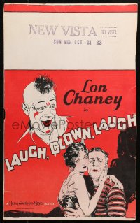 4z0185 LAUGH CLOWN LAUGH WC 1928 great art of Lon Chaney with 15 year-old Loretta Young, very rare!