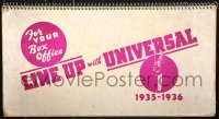 5a0118 UNIVERSAL 1935-36 campaign book 1935 Hunchback, Bluebeard w/ Karloff, Flash Gordon & more!