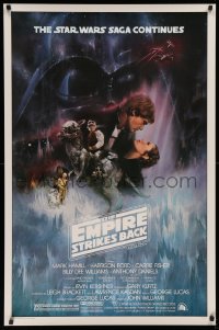 5a0017 EMPIRE STRIKES BACK studio style 1sh 1980 classic Gone With The Wind style by Roger Kastel!