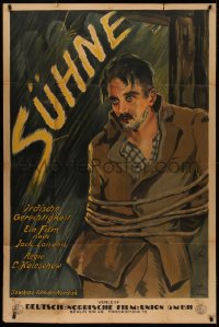 5a0080 BY THE LAW German 38x56 1927 Dietrich art of bound murderer, Jack London story, ultra rare!