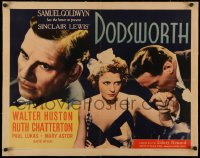 5a0005 DODSWORTH linen 1/2sh 1936 William Wyler, Ruth Chatterton, Walter Huston, Lukas, ultra rare!