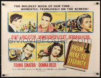 5a0161 FROM HERE TO ETERNITY 1/2sh 1953 Burt Lancaster, Kerr, Sinatra, Donna Reed, Montgomery Clift